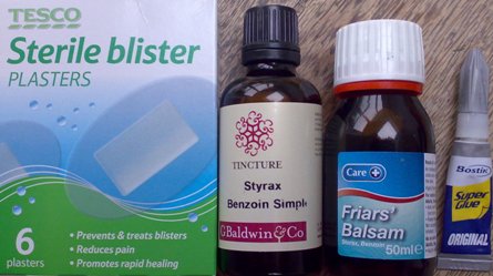 plasters and adhesives
