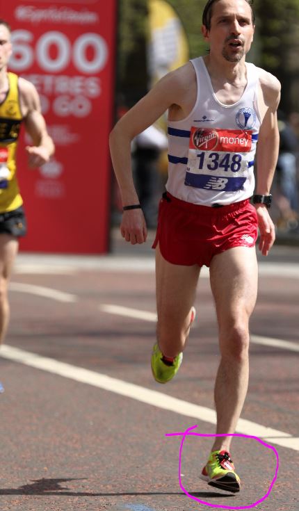 marathon forefoot landing